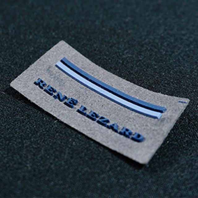 Embossed Silicone Fabric Patch made by Shunho group